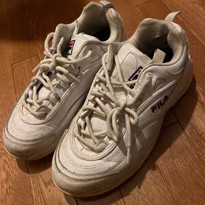 fila white chunky sneakers